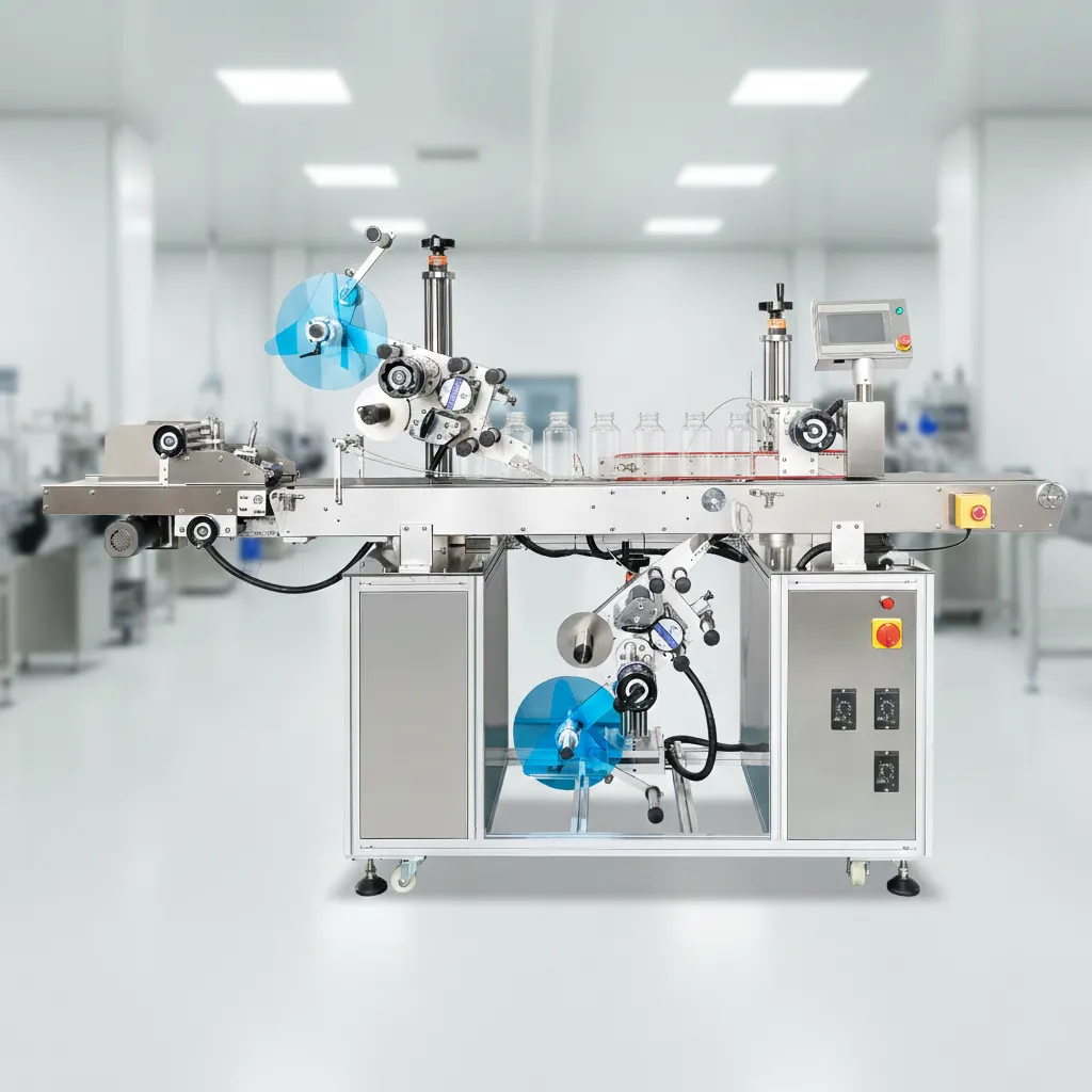Automatic Bottom Side Labelling Machine