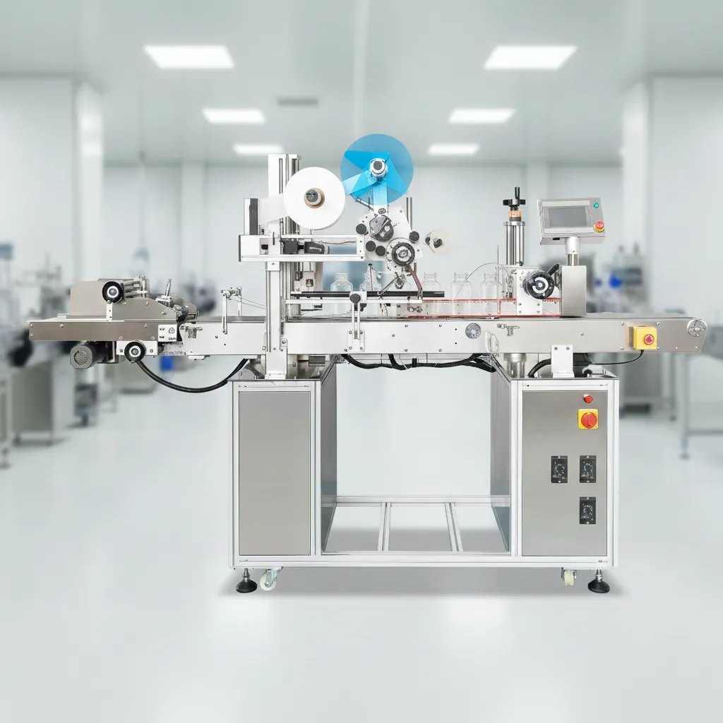 Automatic Top Side Labelling Machine
